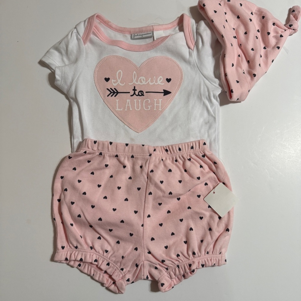 I LOVE TO LAUGH OUTFIT 6-9 MONTHS